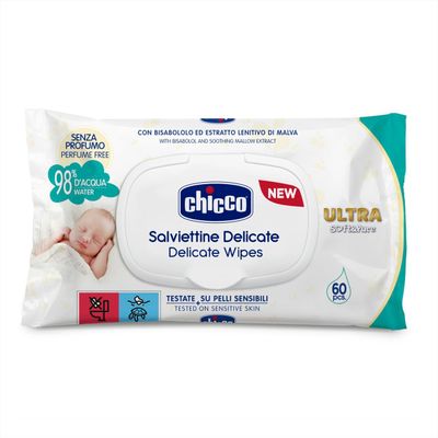 Chicco | Toalhitas Ultra e Puro 60 pçs Com Tampa
