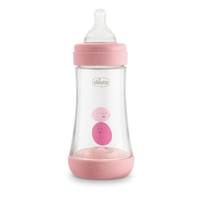 Chicco | Biberão Perfect 5 2M+ 240ml Rosa
