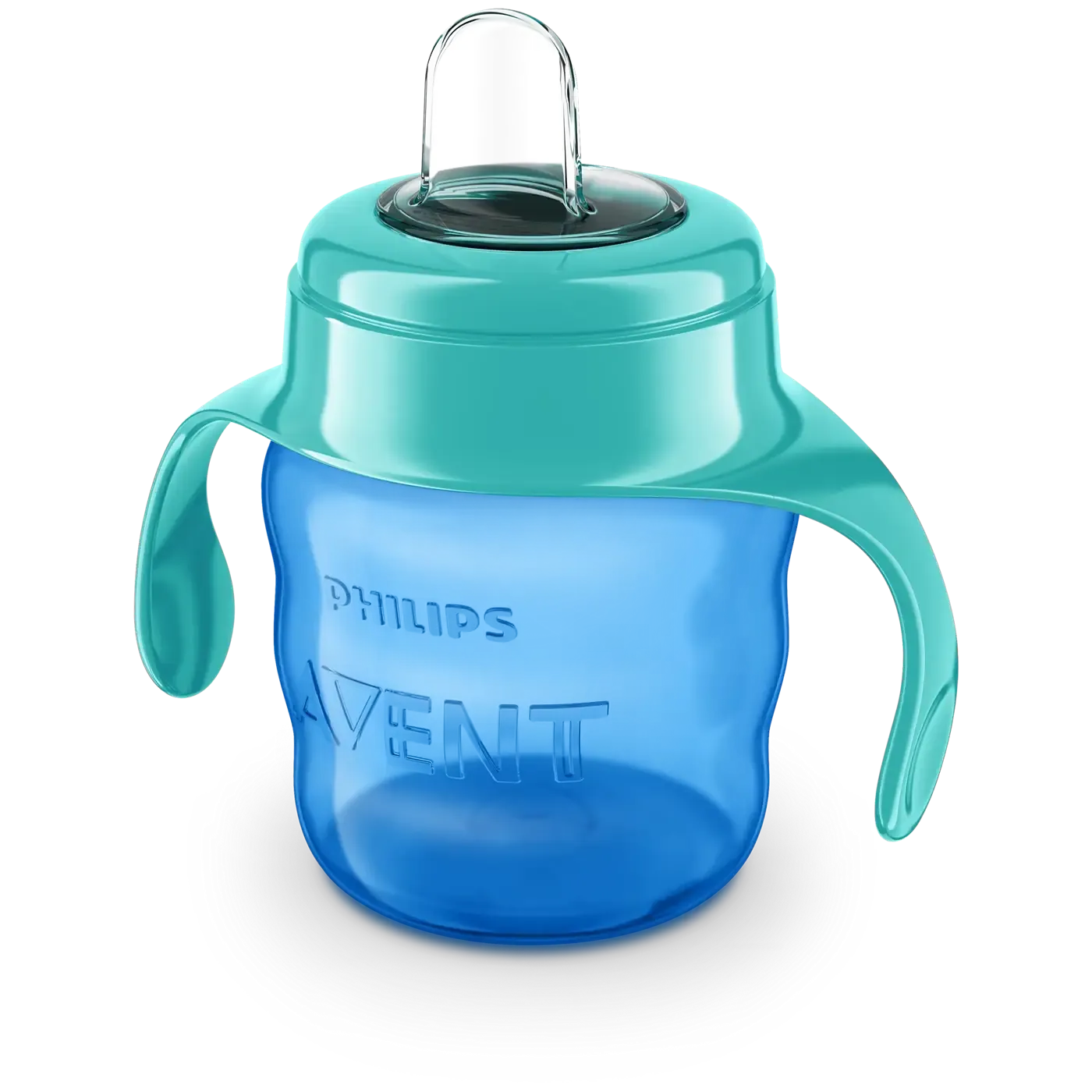 Copo Avent com bico de silicone 200ml azul para meninos