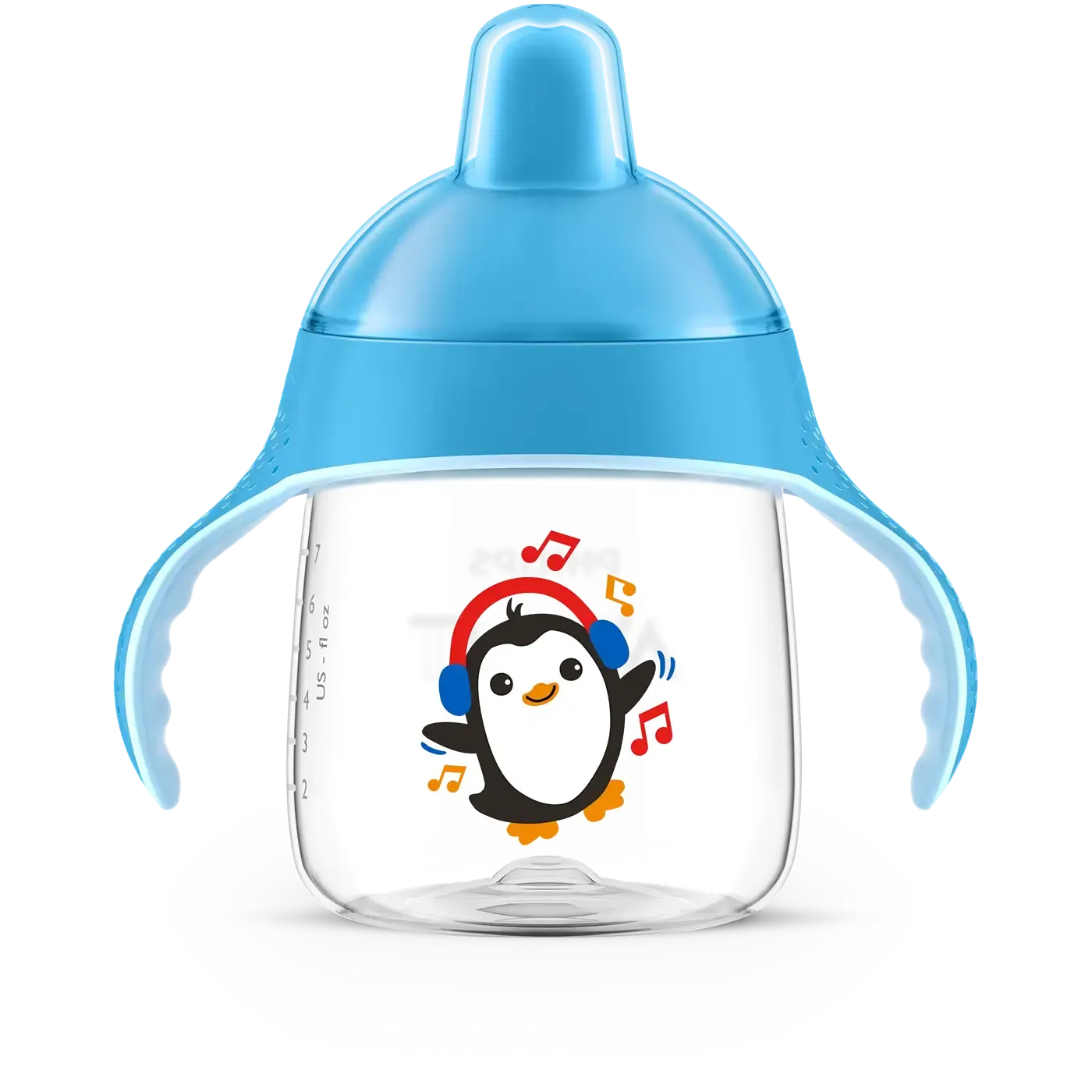 Copo Pinguim Philips Avent 260ml com alças de treino e bico rígido