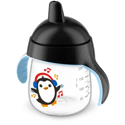 Copo Pinguim Philips Avent 260ml com alças de treino e bico rígido