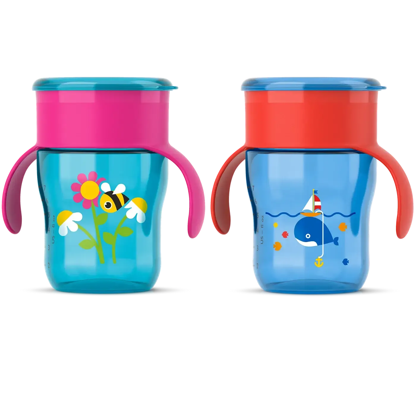 Copo Infantil Philips Avent 260ml com tecnologia ativada pelo lábio