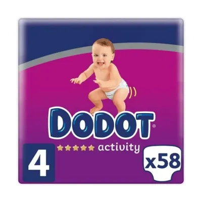 Fraldas Dodot Activity T4 58 unidades para bebés de 9 a 14 kg