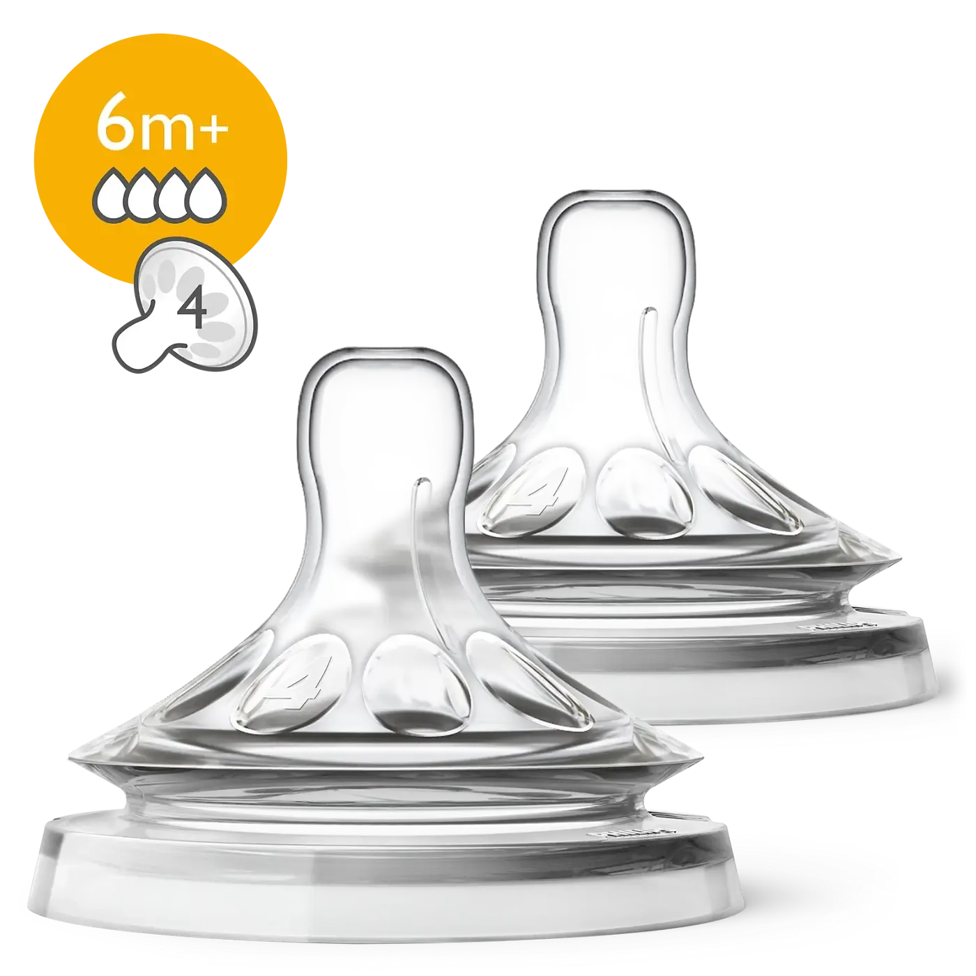 Tetina Avent Natural fluxo rápido 6m+ com válvula anticólica e design flexível