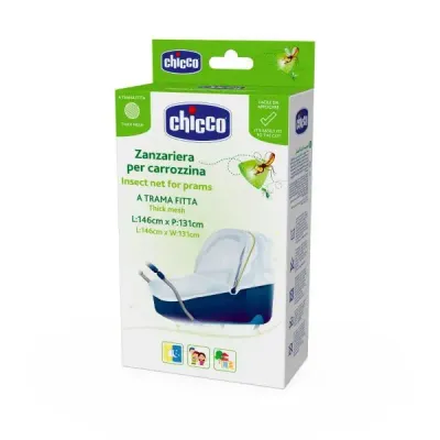 Mosquiteiro universal Chicco para carrinho de bebê, branco e respirável