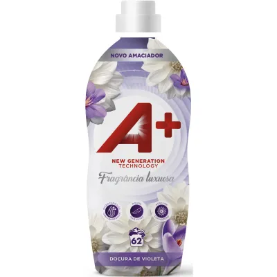 Amaciador Concentrado A+ Doçura de Violeta 62 doses frasco roxo
