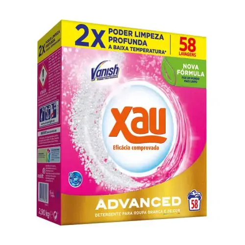 Xau Advance Detergente em Pó com Vanish para máquina de roupa