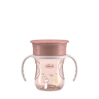 Chicco Copo Refeição 360 Rosa 200ml para bebés 12M+