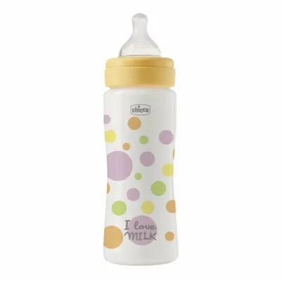 Chicco Perfect Easy Biberão 330ml 4M+ em silicone com tetina Physio