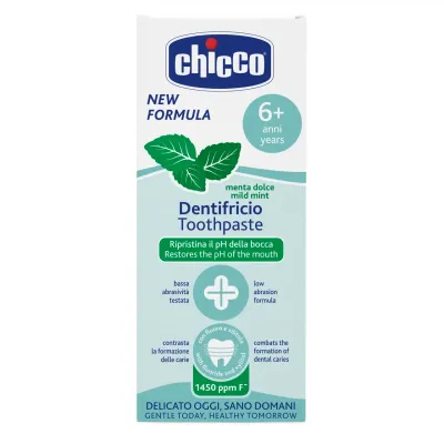 Chicco Pasta de Dentes de Menta Doce 6A+