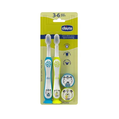 Chicco | Pack 2 Escovas Tigre-Panda 3-6A