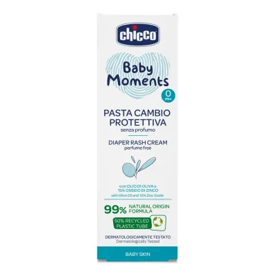 Chicco Baby Moments Creme Muda Fralda Protetora 100ml