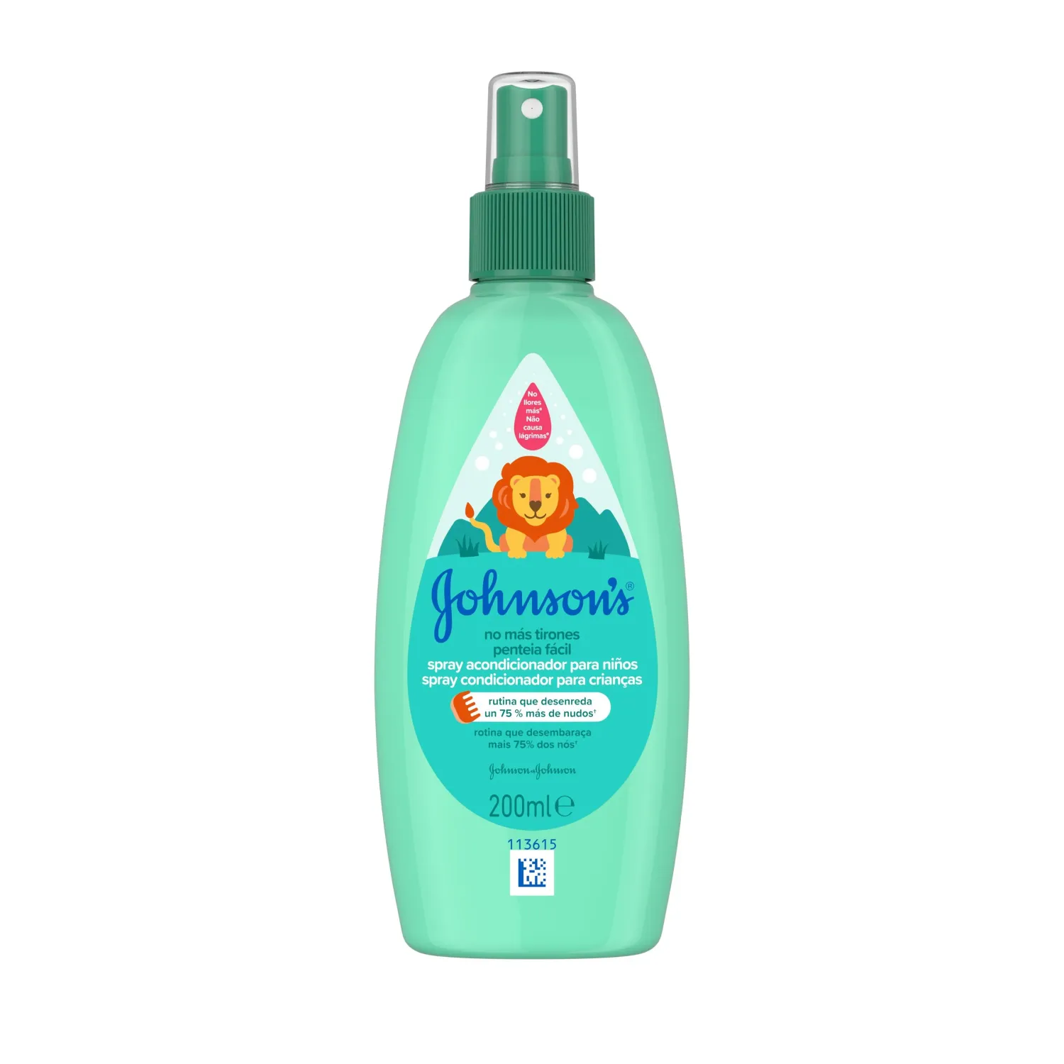 Johnson’s Baby Spray Penteia Fácil 200ml para desembaraçar cabelos suavemente.