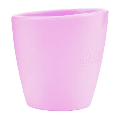 Mini Copo Chicco Easy Mug de Silicone 200ml com membrana 360º antifuga.