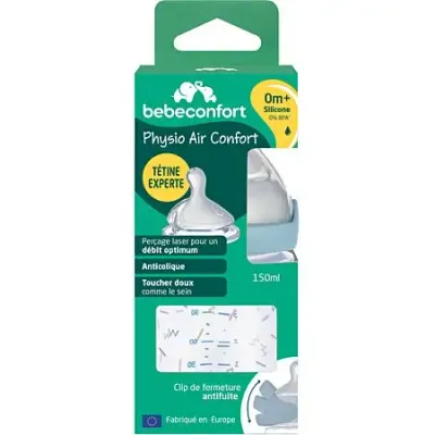 Biberão Bébé Confort Physio Air Confort Azul 150ml