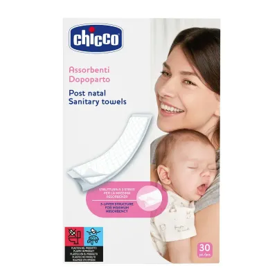 Chicco Toalhas Sanitárias Pós-Parto - 30 Unidades