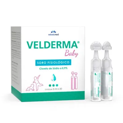 Rinoflux Soro Fisiológico Solução Pic 5ml x20 em embalagem conveniente para uso diário.