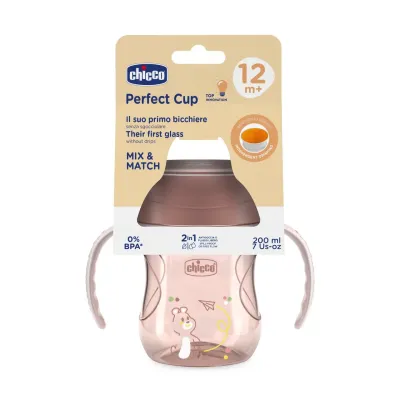 Chicco Copo Refeição 360 Rosa 200ml para bebés 12M+