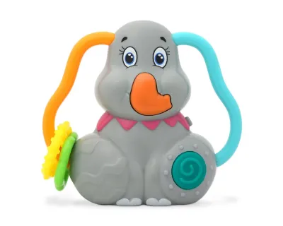 Brinquedo Kiokids Elefante Musical para crianças 12M+ com luzes e sons educativos