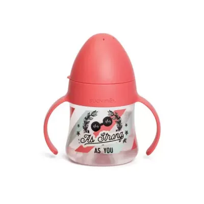 Suavinex | biberon com asas +4m rosa boo