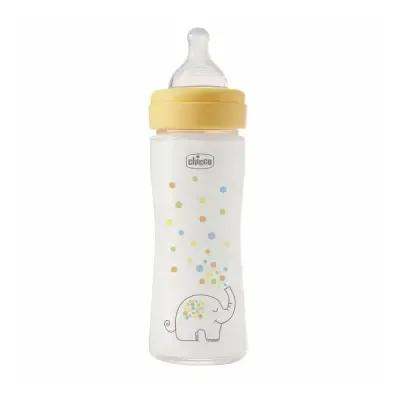 Chicco Perfect Easy Biberão Vidro Neutro 240ml 0M+ com tetina Physio