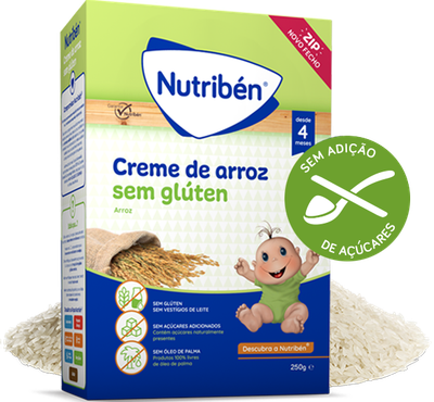 Nutriben | Papa Bebé Creme de Arroz Sem Glúten 250g