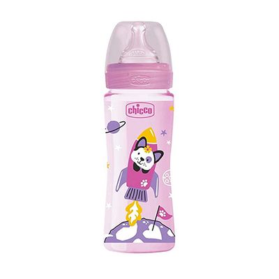Chicco | Biberão Well Being 2m+ 330 ml Rosa