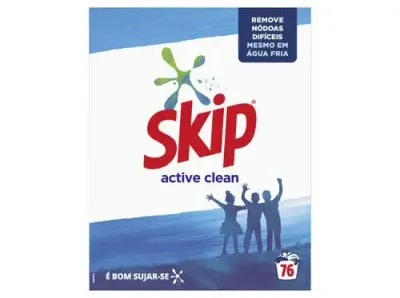 Skip Active Clean Detergente em Pó 76D para máquina de roupa