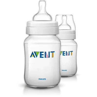 Biberões Philips Avent Classic 260ml – Pack com 2 unidades
