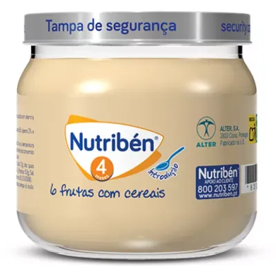Nutriben | Boião 6 Frutas e Cereais 120 g