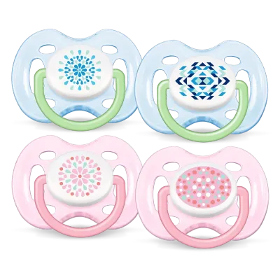 Chupetas Avent Freeflow 0-6m – Conforto com ventilação extra para a pele do bebê