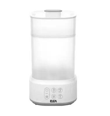 Esterilizador e secador de biberões Clea com função de secagem e resistência térmica.