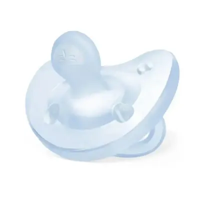 Chupeta Chicco Physio Soft Silicone Azul Oceano para bebês de 0-6 meses.