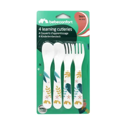 Bébé Confort Conjunto 4 Talheres Aprendizagem Little Buddies 9M+