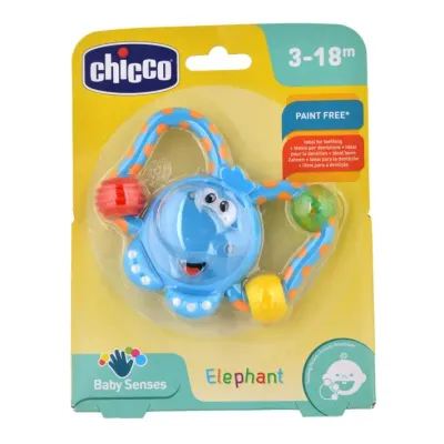 Doces Dentadinhas Elefante Chicco - Alívio para gengivas de bebés 0M+, macio e seguro para as primeiras dentinhas