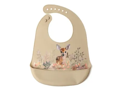 Babete de Silicone Kiokids, design prático e à prova de manchas