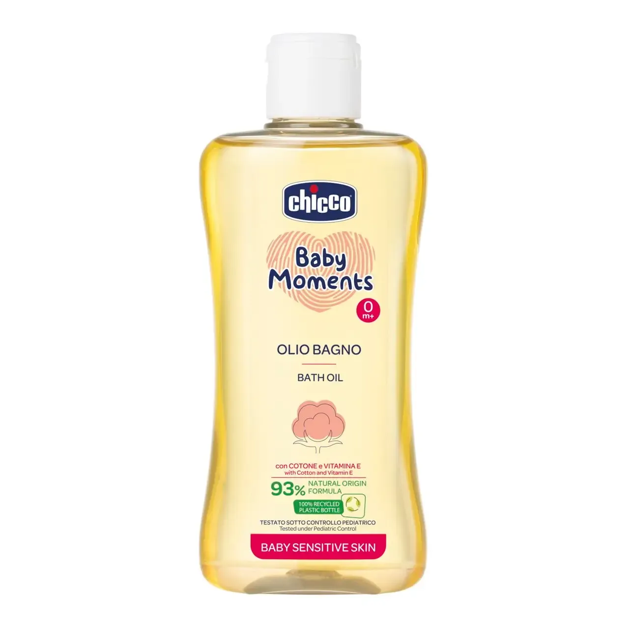 Óleo de banho Chicco para pele sensível do bebé 200ml