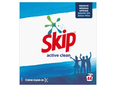 Skip | Detergente Máquina Roupa Pó Active Clean 44d