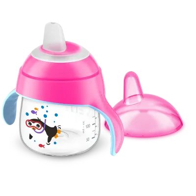 Copo Pinguim Avent 200ml com alças para bebês – Azul