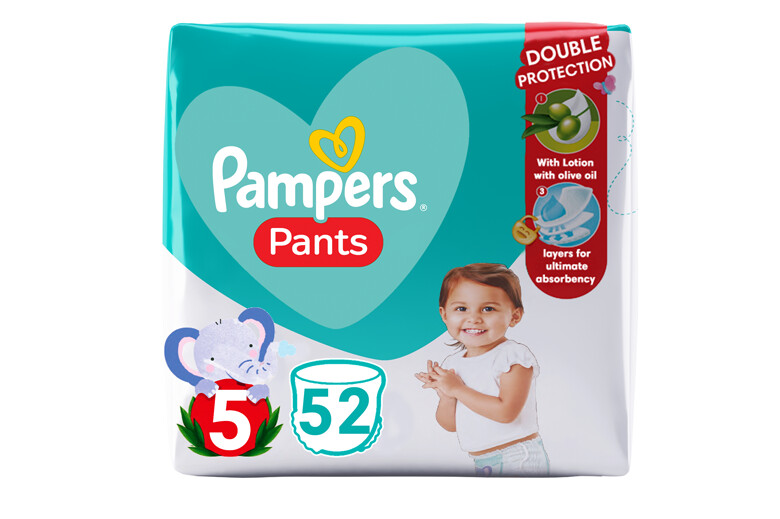 Pampers | Pants Baby Dry Junior T. 5  (12-18kg) 52 uds
