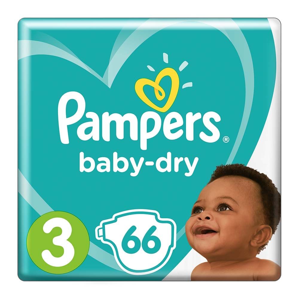 Pampers | Fraldas Baby-Dry T-3 Midi  (6-10Kg) 66 uds