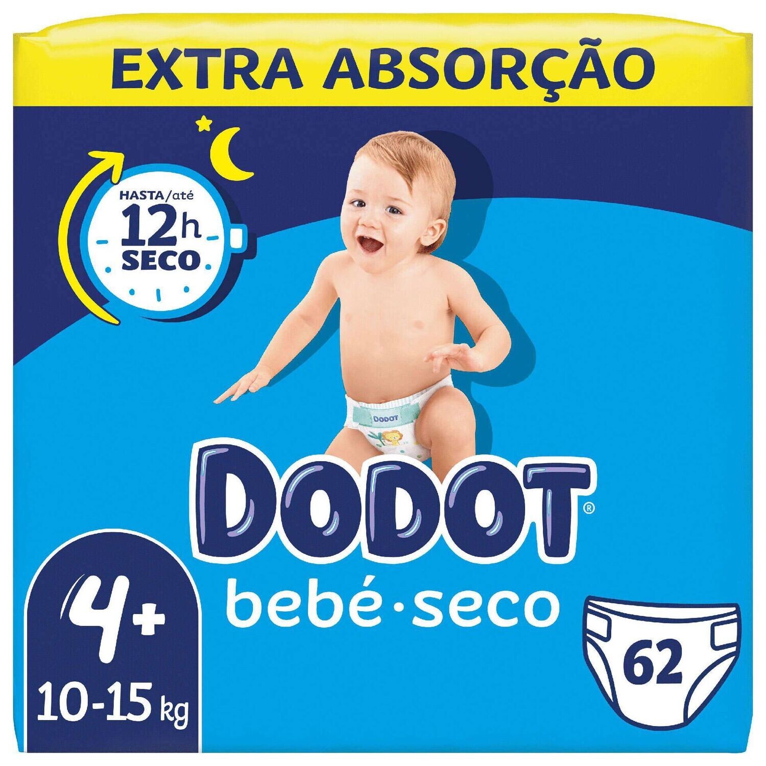 Dodot Bebé Seco Extra: Noites tranquilas e pele protegida.