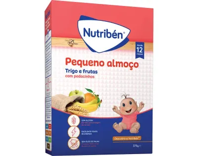 Nutriben | Papa Pequeno Almoço Trigo e Frutas 375 g