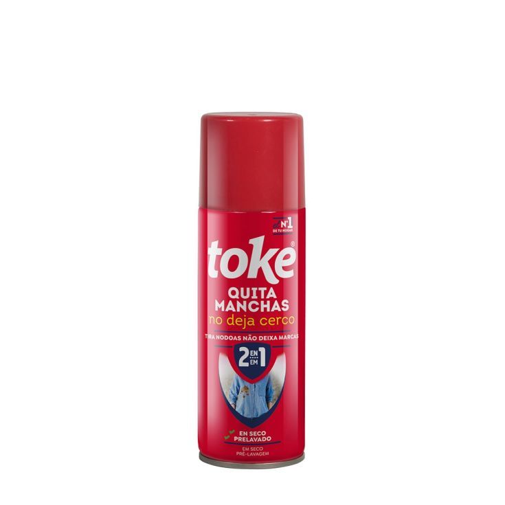  Toke Spray Tira Manchas 2 em 1 200ml: Solucione manchas em roupas e tecidos rapidamente e com eficiência.