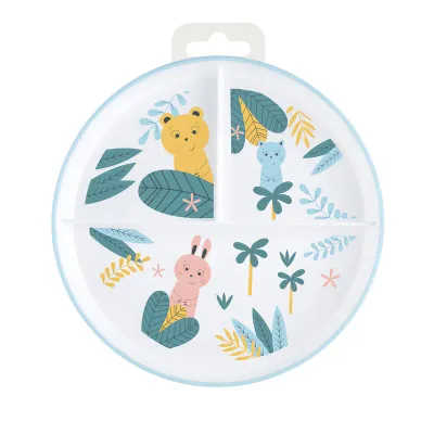 Prato Aprendizagem Com Divisões Little Buddies 12M+ Bébé Confort: Prático e divertido, com três compartimentos para auxiliar o bebé na diversificação alimentar, fundo antiderrapante e design alegre.