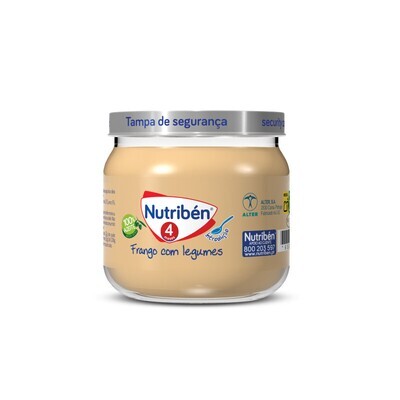 Boião Nutriben Legumes com Frango 120g - Embalagem de Vidro