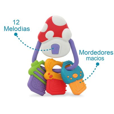 Mordedor chaveiro musical Kiokids.
