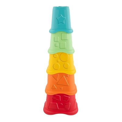 Chicco Eco Copos Empilháveis 2 em 1 – Brinquedo ecológico educativo 6-36m.