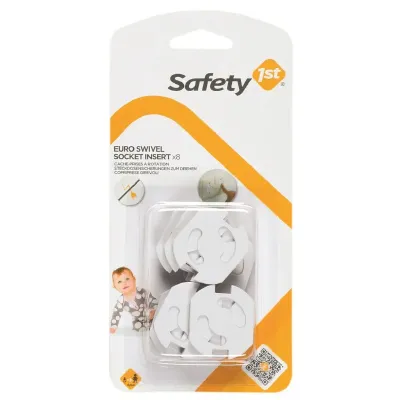 Protetores de Tomadas Safety 1st com sistema de rotação (8 unidades)