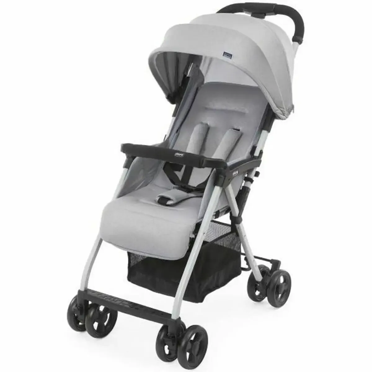 Carrinho de Bebé Chicco Ohlalà 3 Cinzento Claro ultraleve, compacto e confortável.
